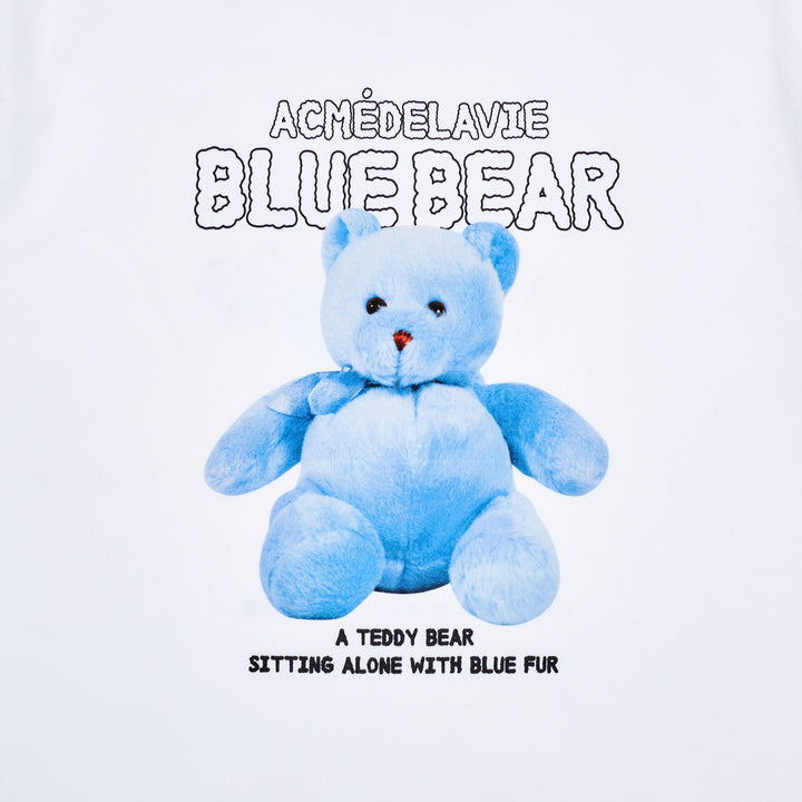 acmé de la vie (ADLV) Blue Teddy Bear Short Sleeve T-Shirt White | Hype Vault Kuala Lumpur | Asia's Top Trusted High-End Sneakers and Streetwear Store