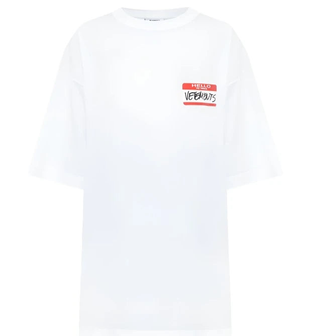 Vetements My Name Is Vetements T-Shirt White | Hype Vault Kuala Lumpur