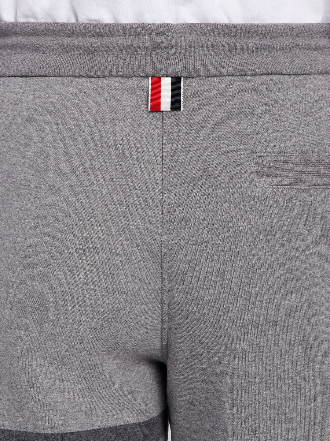 Thom Browne Grey Cotton Loopback Tonal 4-Bar Sweat Shorts | Hype Vault Kuala Lumpur