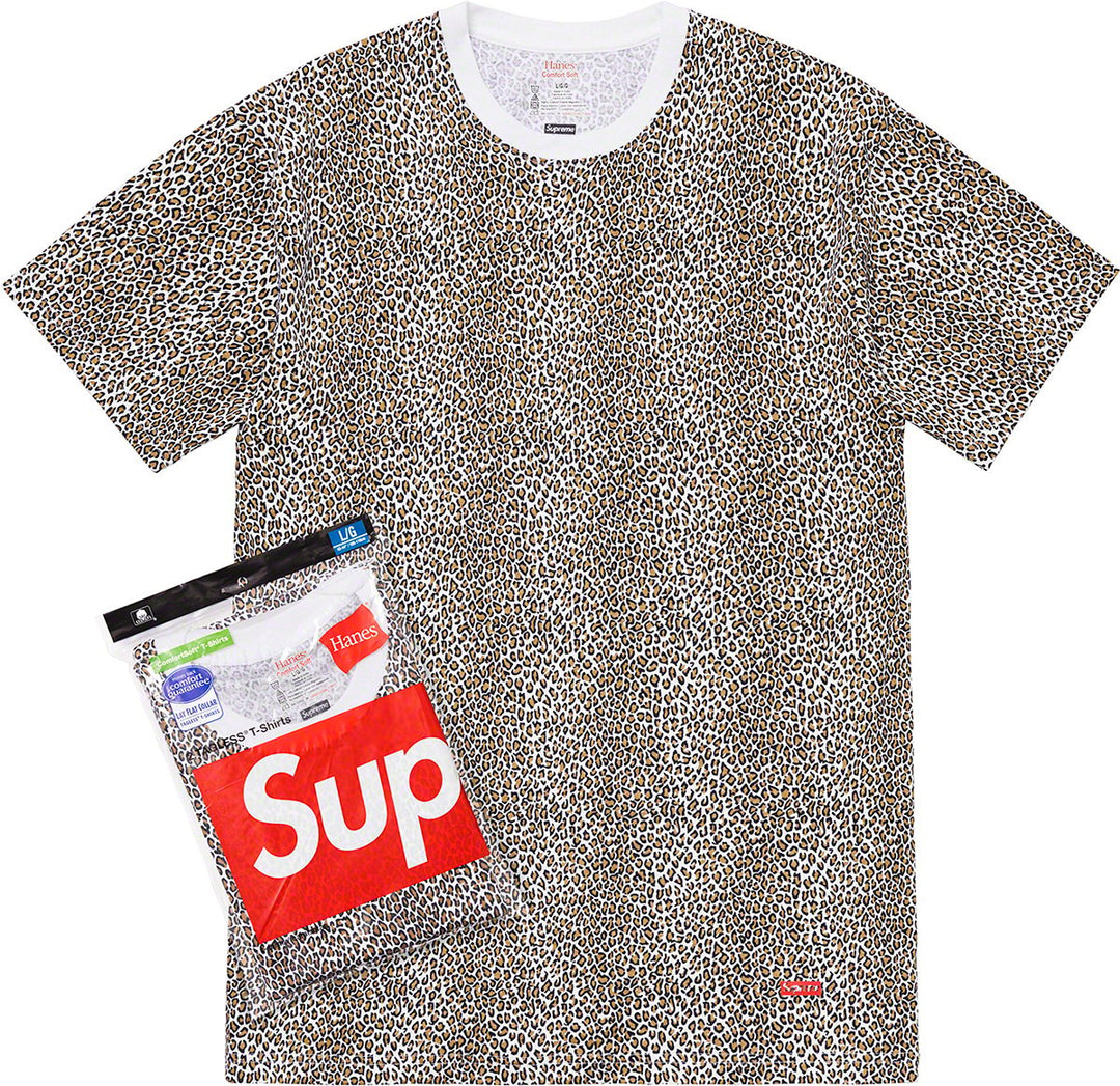 Supreme Hanes Tagless Tees Leopard | Hype Vault Kuala Lumpur | Asia's Top Trusted High-End Sneakers and Streetwear Store