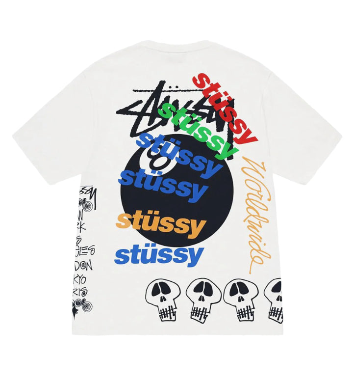 Stussy Test Strike Pigment Dyed Tee White | Hype Vault Kuala Lumpur | Asia's Top Trusted High-End Sneakers and Streetwear Store