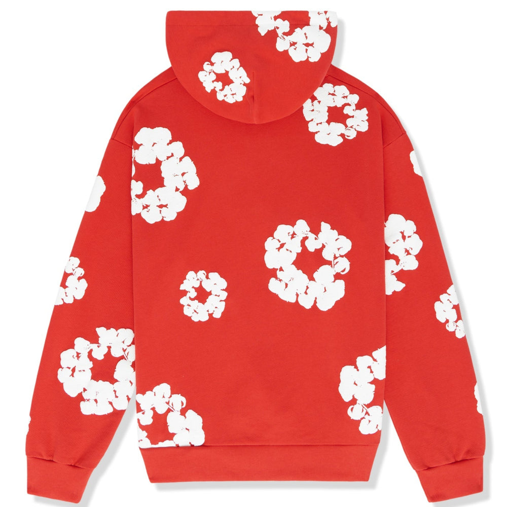 The Cotton Wreath Hoodie Sweatshirt Red | Hype Vault