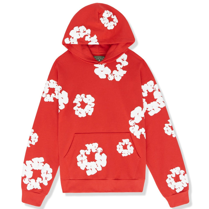 The Cotton Wreath Hoodie Sweatshirt Red | Hype Vault