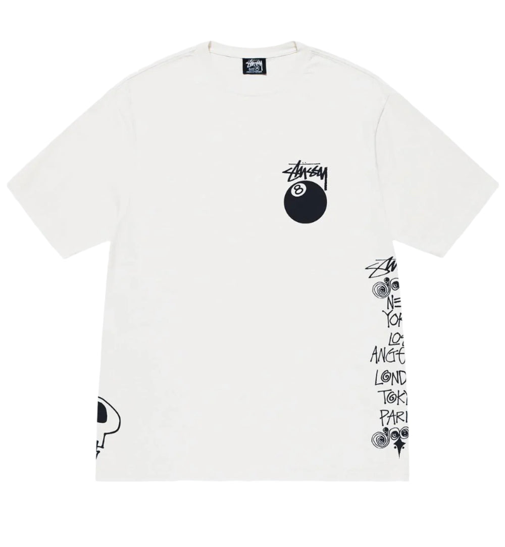 Stussy Test Strike Pigment Dyed Tee White | Hype Vault Kuala Lumpur | Asia's Top Trusted High-End Sneakers and Streetwear Store