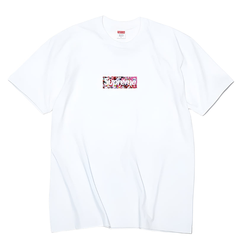 Supreme Takashi Murakami COVID-19 Relief Box Logo Tee 'White' | Hype Vault