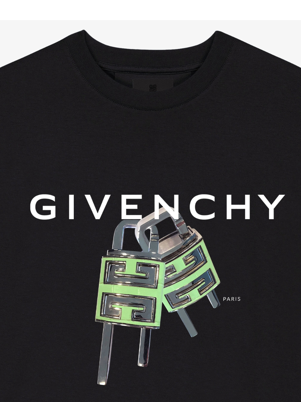 Givenchy 4G Lock T-Shirt Black Slim Fit | Hype Vault Kuala Lumpur | Asia's Top Trusted High-End Sneakers and Streetwear Store | Guaranteed 100% authentic