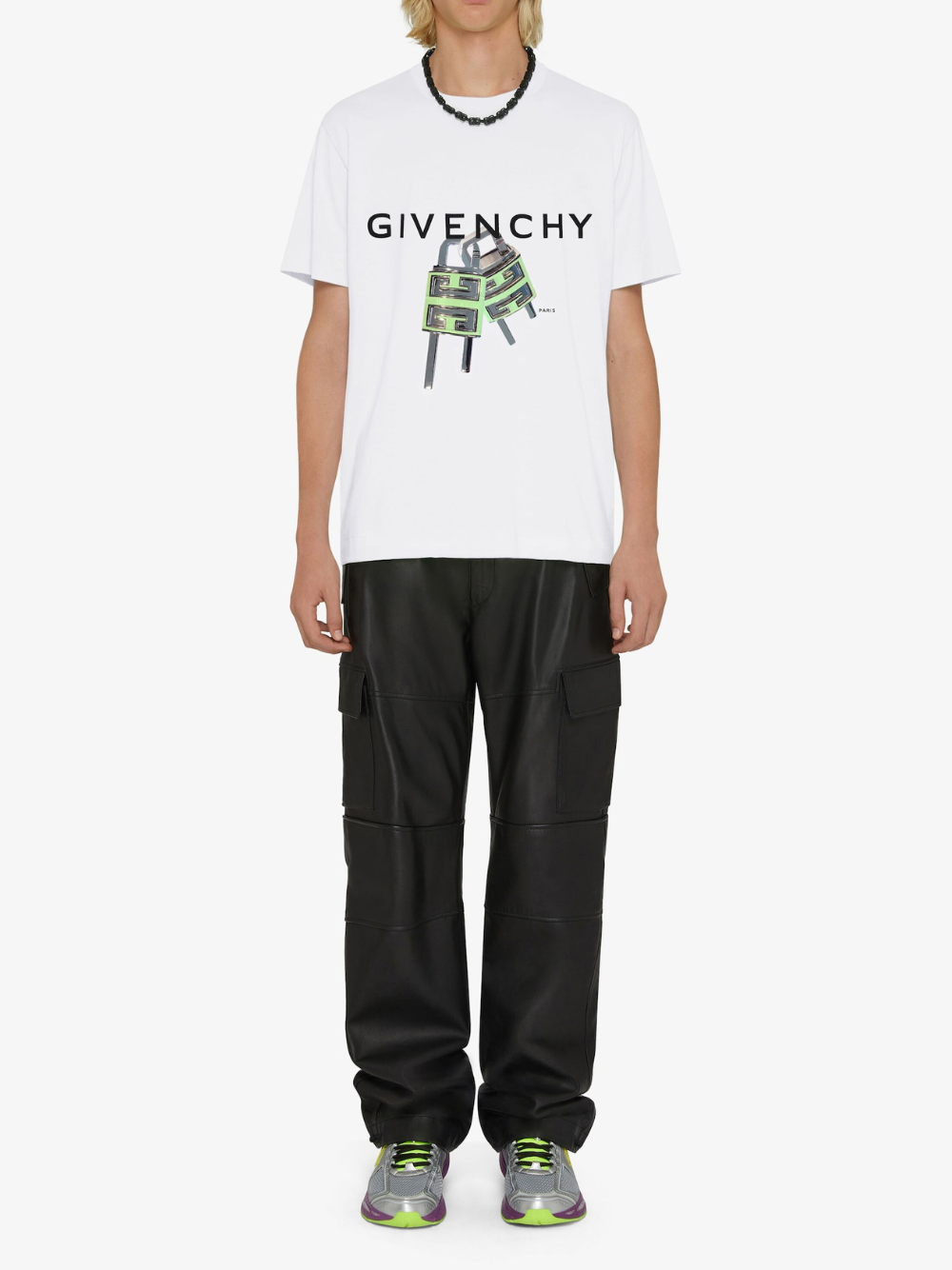 Givenchy 4G Lock T-Shirt White Slim Fit | Hype Vault Kuala Lumpur | Asia's Top Trusted High-End Sneakers and Streetwear Store | Guaranteed 100% authentic