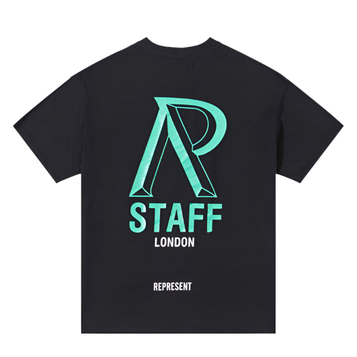 Represent London Initialism T-Shirt Black | Hype Vault