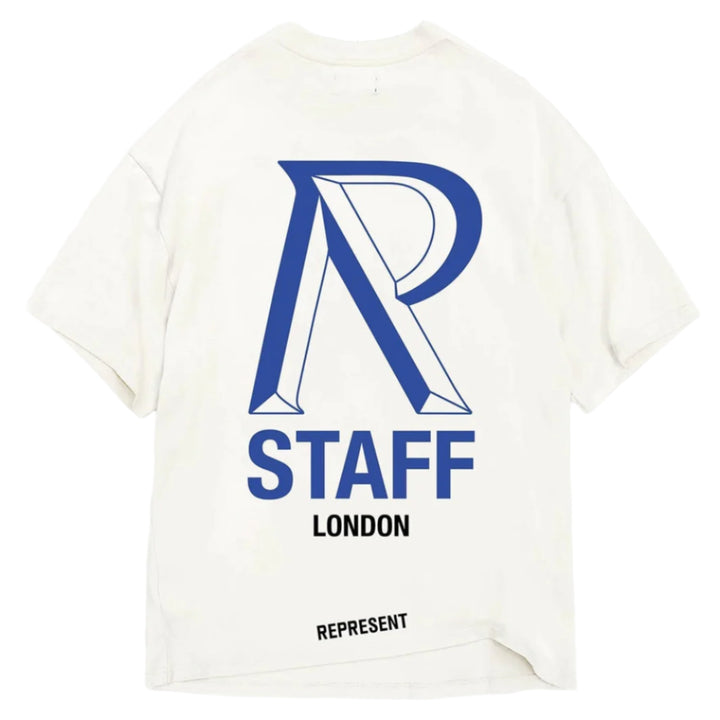 Represent London Initialism T-Shirt Flat White | Hype Vault