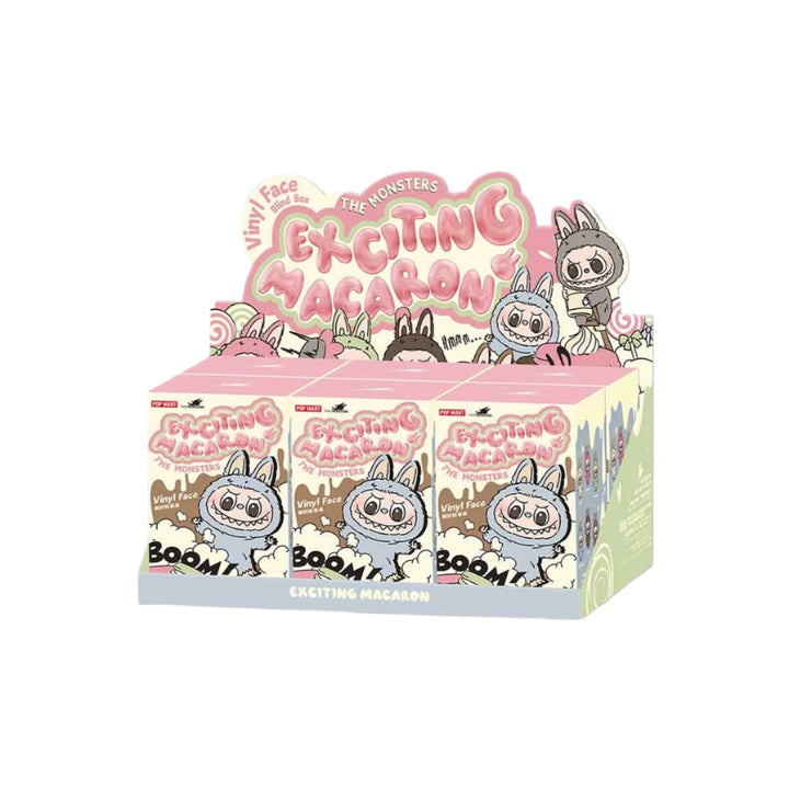 Pop Mart Labubu The Monsters Exciting Macarons Vinyl Face Sealed Case (V1)