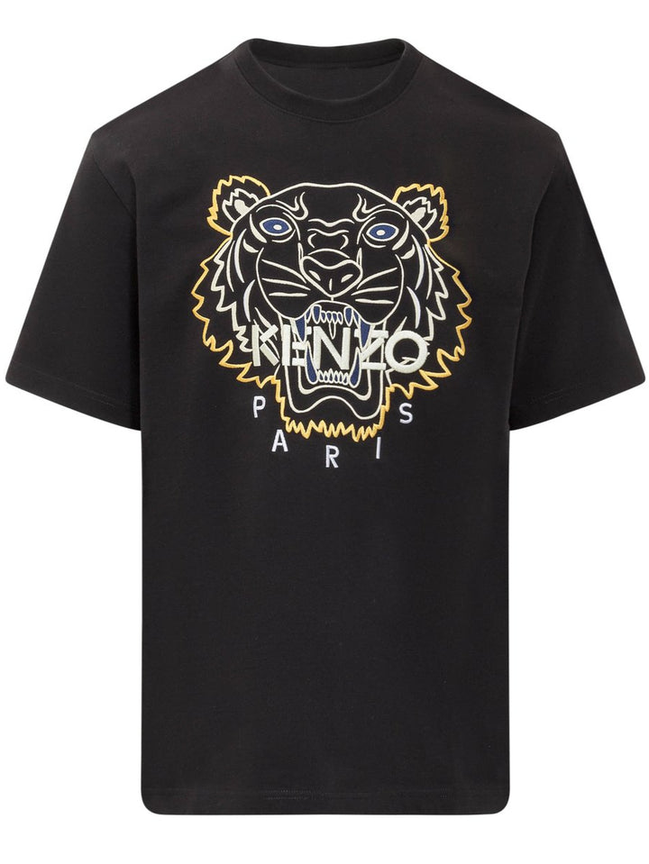 Kenzo Tiger Capsule Embroidered T-Shirt Black | Hype Vault