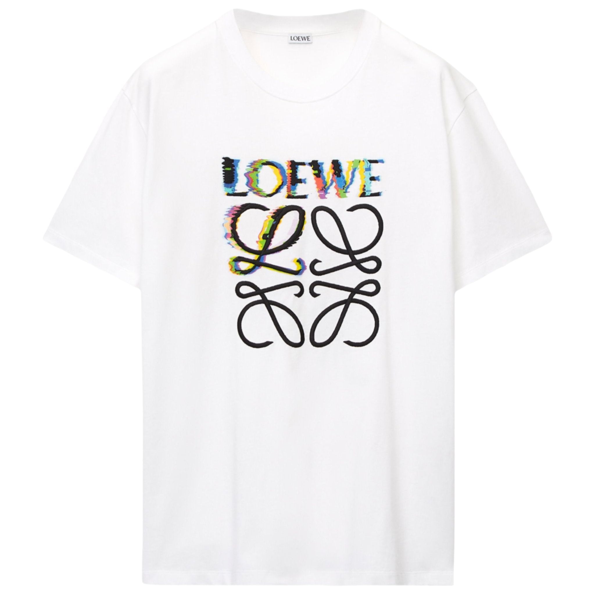 【可愛いデザイン♪】LOEWE Glitch アナグラム Tシャツ loewe-glitch-anagram-relaxed-