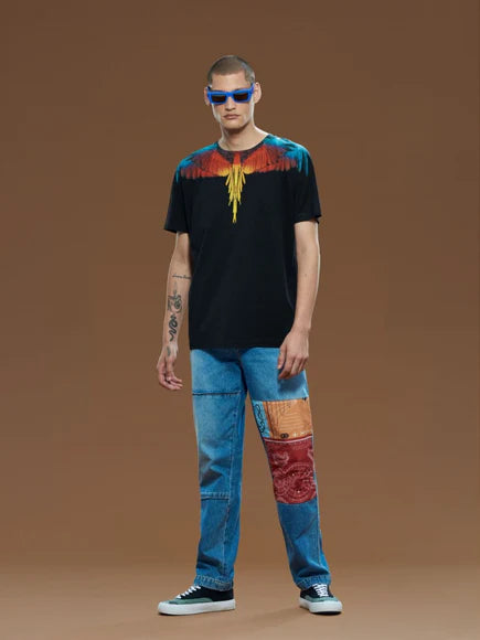 Marcelo Burlon Icon Wings Regular T-Shirt Black Red  | Hype Vault Kuala Lumpur