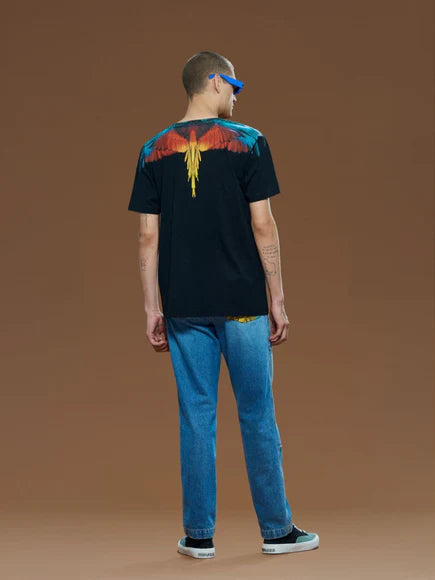 Marcelo Burlon Icon Wings Regular T-Shirt Black Red  | Hype Vault Kuala Lumpur