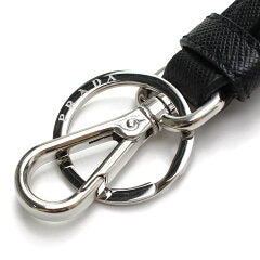 Prada Saffiano Leather Keychain Black | Hype Vault Kuala Lumpur