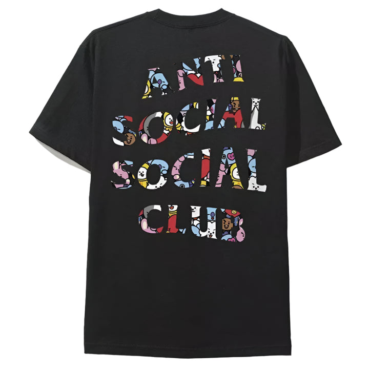 Anti Social Social Club x BT21 Club Blended Tee Black | Hype Vault