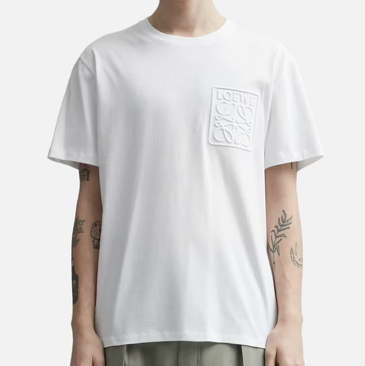 Loewe Debossed Anagram T-Shirt White