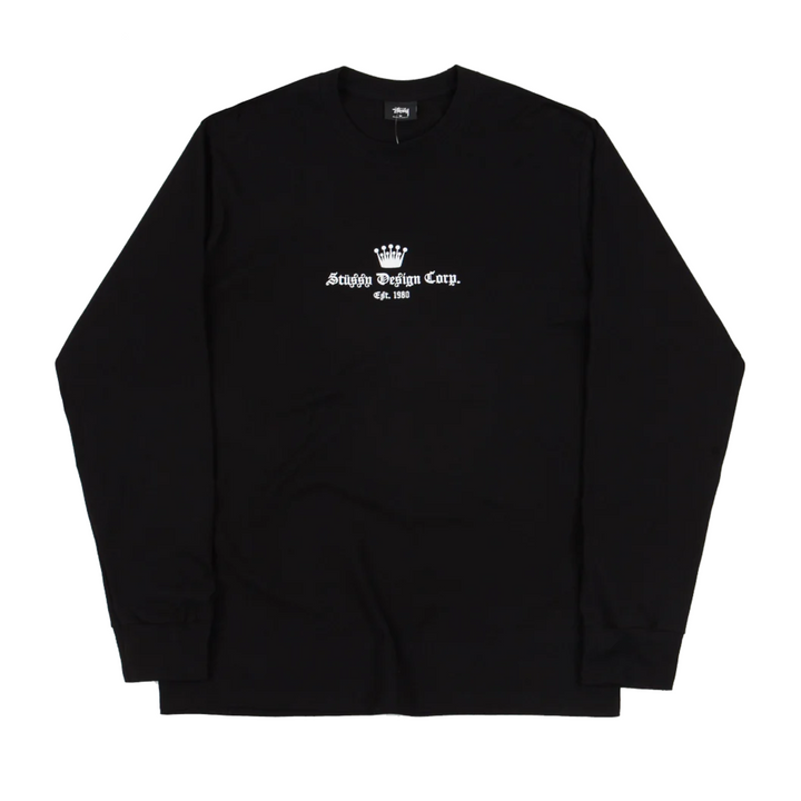 Stussy EST 1980 Long Sleeve Tee Black | Hype Vault Kuala Lumpur | Asia's Top Trusted High-End Sneakers and Streetwear Store