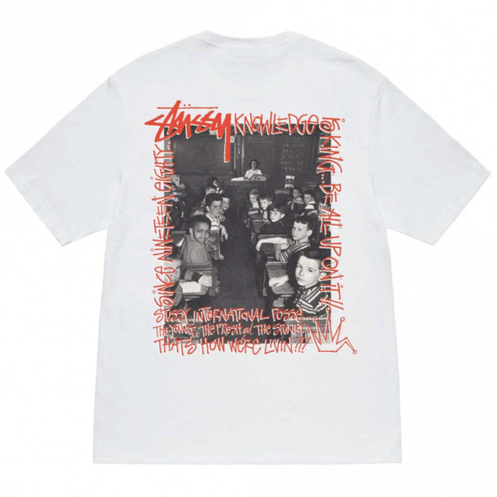 Stussy Classroom Tee White | Hype Vault Kuala Lumpur