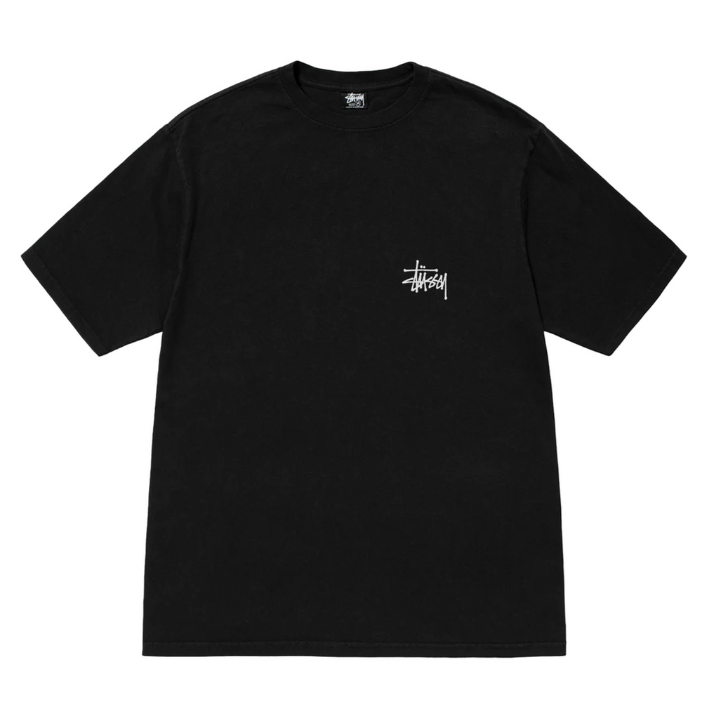 Stussy Surfwalk Pigment Dyed Tee ‘Black’ (SS24) | Hype Vault