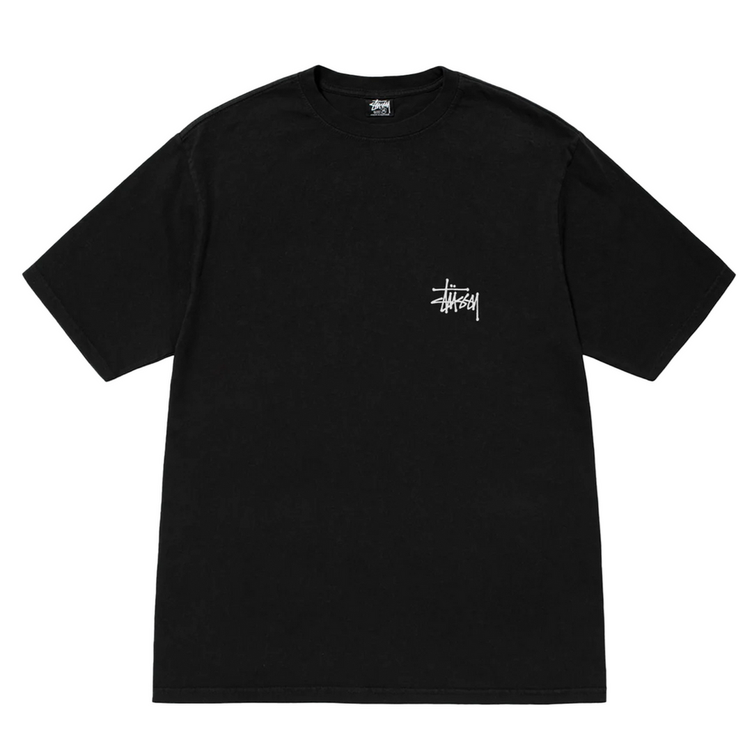 Stussy Surfwalk Pigment Dyed Tee ‘Black’ (SS24) | Hype Vault