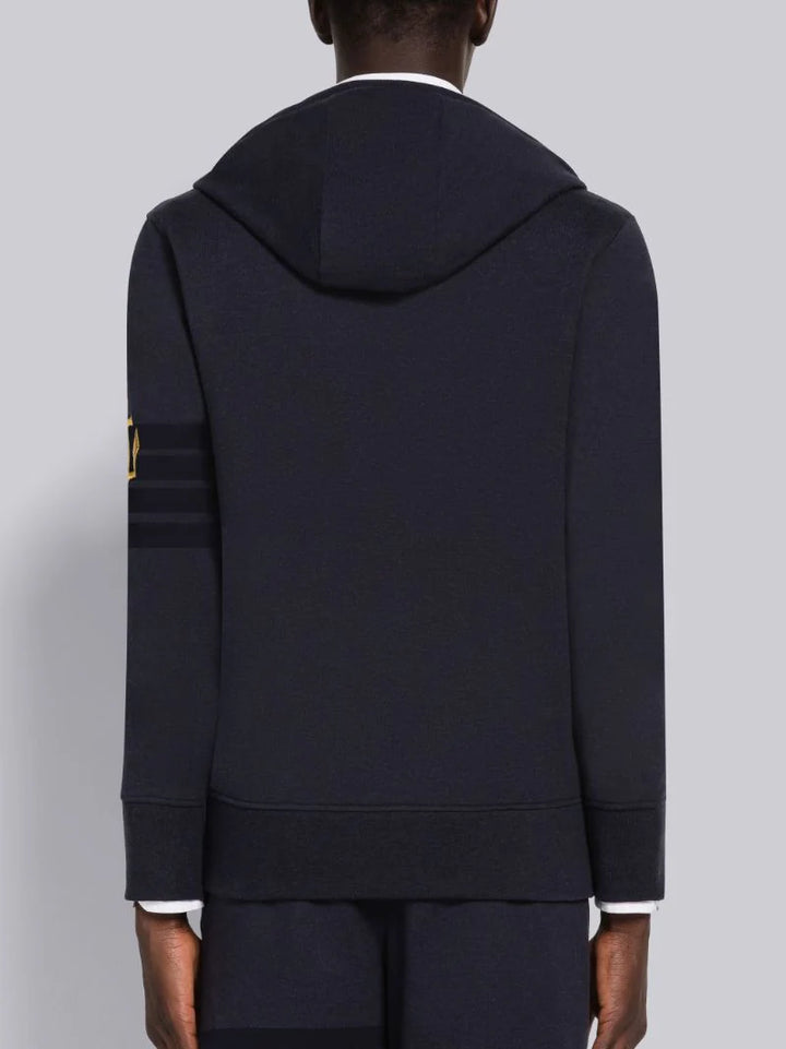 Thom Browne Lightweight Anchor Loopback 4-Bar Zip Hoodie | Hype Vault Kuala Lumpur