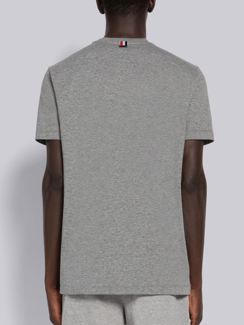 Thom Browne Short Sleeve T-Shirt W/ Anchor Icon Embroidery In Med Weight Jersey | Hype Vault Kuala Lumpur