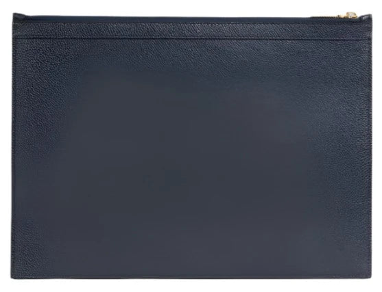 Thom Browne Navy Pebble Grain Leather Plane Applique Medium Document Holder | Hype Vault Kuala Lumpur