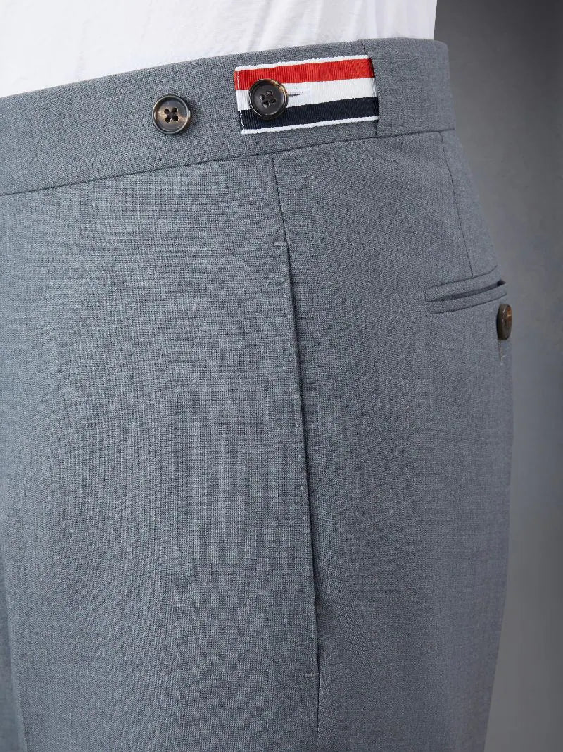 Thom Browne Medium Grey Plain Weave Suiting 4-Bar Shorts | Hype Vault Kuala Lumpur