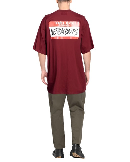 Vetements My Name Is Vetements T-Shirt Red | Hype Vault Kuala Lumpur