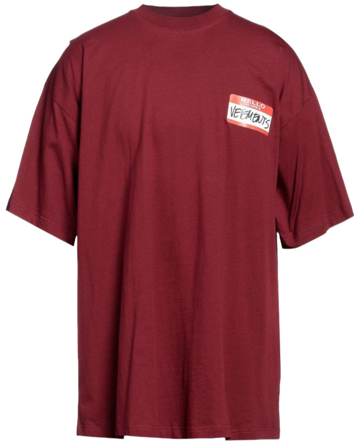 Vetements My Name Is Vetements T-Shirt Red | Hype Vault Kuala Lumpur