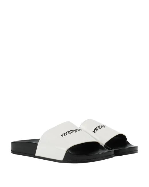 Vetements Logo Leather Slides | Hype Vault Kuala Lumpur