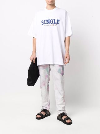 Vetements Single And Ready To Mingle T-Shirt White | Hype Vault Kuala Lumpur