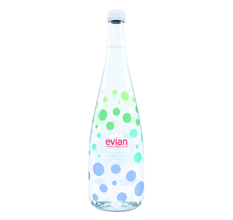 Evian By Virgil Abloh Glass Bottle Clear | Hype Vault Kuala Lumpur | Asia's Top Trusted High-End Sneakers and Streetwear Store