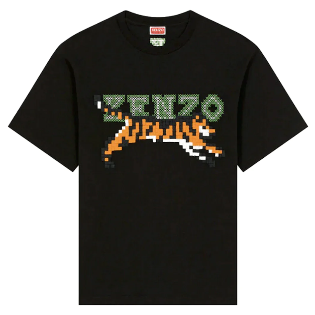 Kenzo x Nigo Tiger Pixel Oversized T-Shirt Black | Hype Vault Kuala Lumpur | Asia's Top Trusted High-End Sneakers and Streetwear Store | Guaranteed 100% authentic
