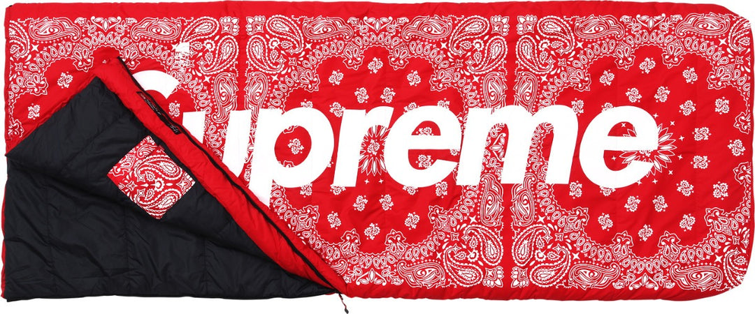 Supreme x The North Face Bandana Dolomite Sleeping Bag Red | Hype Vault Malaysia