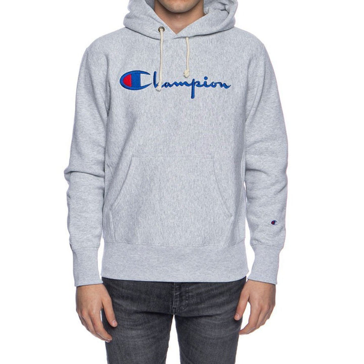 Champion Sweatshirt Reverse Weave Hoodie Heather Grey | Hype Vault Kuala Lumpur | Asia's Top Trusted High-End Sneakers and Streetwear Store | Authenticity Guaranteed