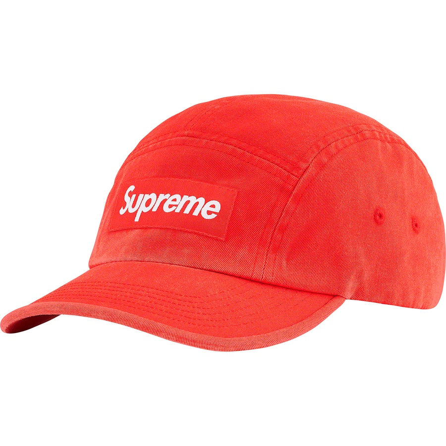 Supreme Washed Chino Twill Camp Cap Neon Red (FW21) | Hype Vault Kuala Lumpur | Asia's Top Trusted High-End Sneakers and Streetwear Store | Authenticity Guaranteed