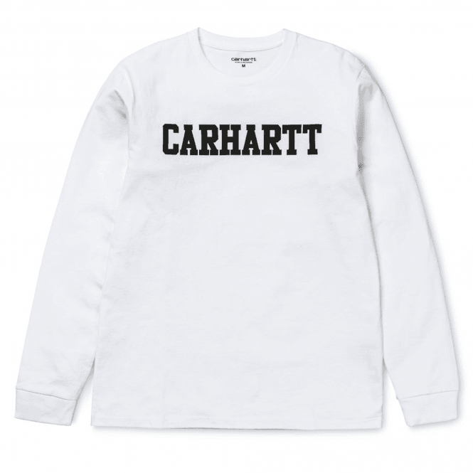 Carhartt WIP L/S College T-Shirt White
