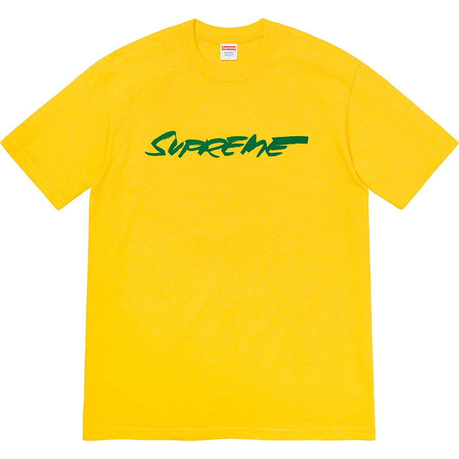 Supreme Futura Logo Tee Yellow | Hype Vault Malaysia
