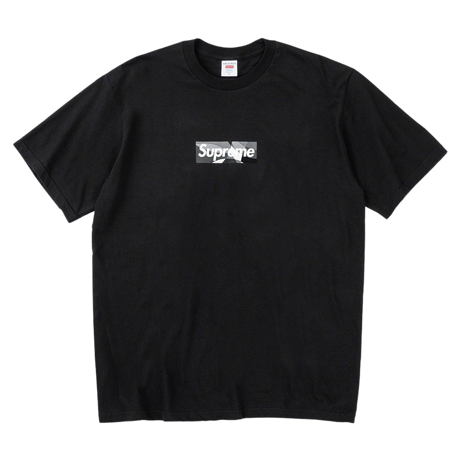Supreme Emilio Pucci® Box Logo Tee Black/Black | Hype Vault Kuala Lumpur | Asia's Top Trusted High-End Sneakers and Streetwear Store | Authenticity Guaranteed
