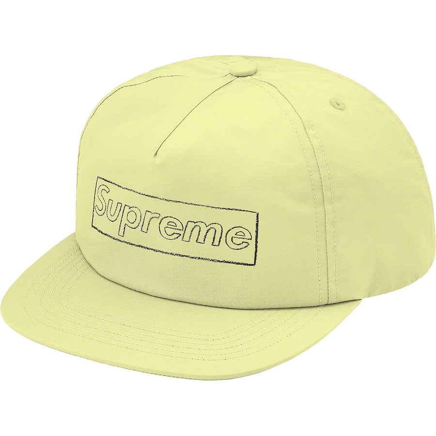 Supreme x KAWS Chalk Logo 5-Panel Pale Yellow  | Hype Vault Kuala Lumpur | Asia's Top Trusted High-End Sneakers and Streetwear Store | Authenticity Guaranteed
