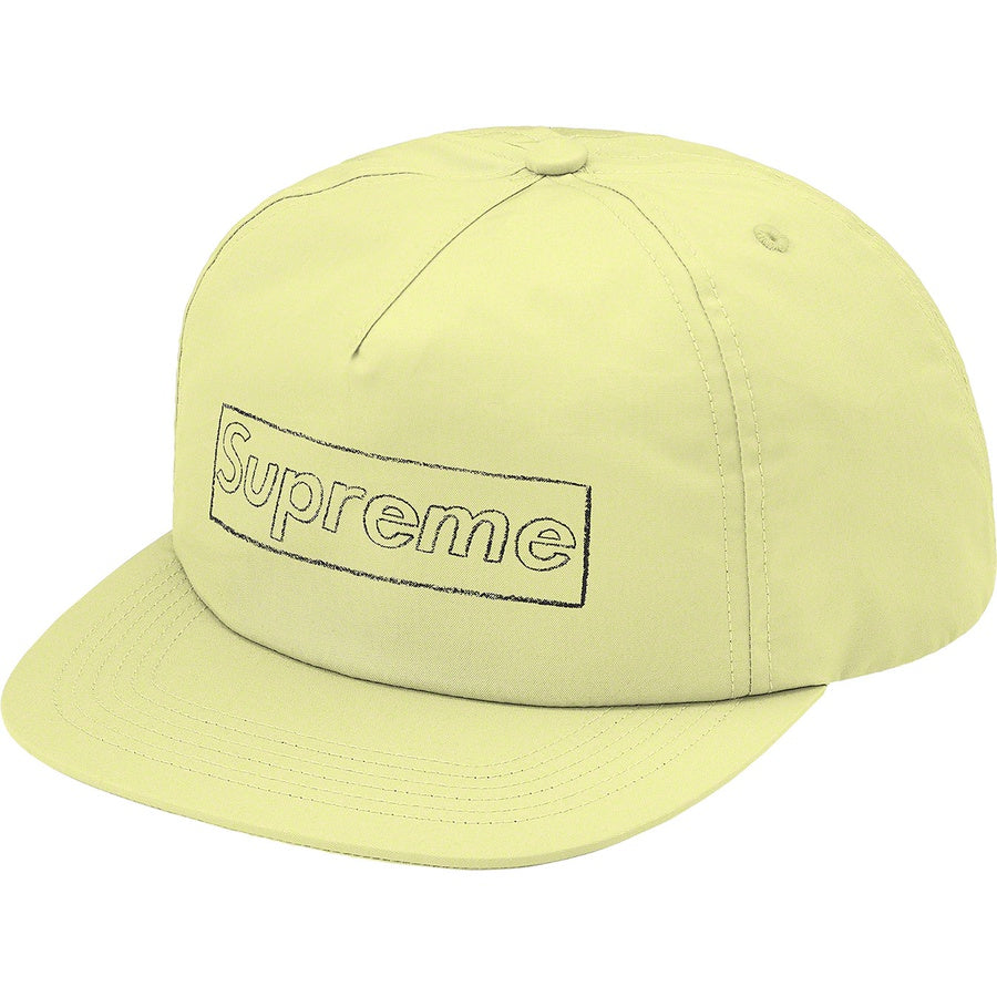 Supreme x KAWS Chalk Logo 5-Panel Pale Yellow | Hype Vault