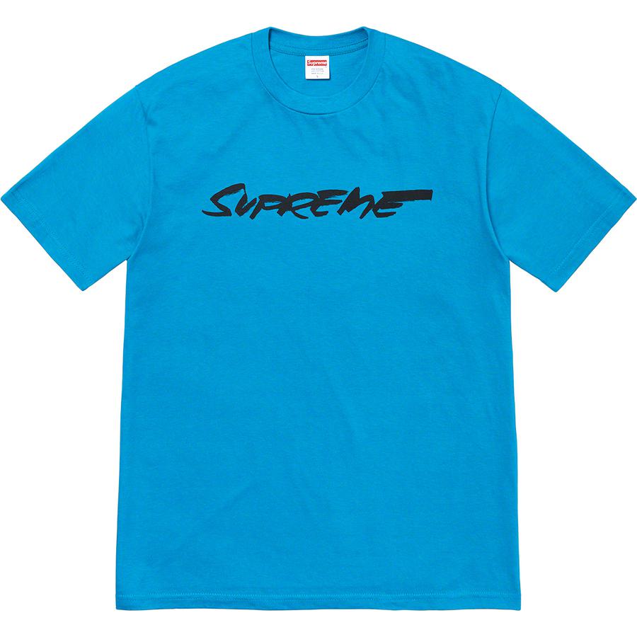 Supreme Futura Logo Tee Bright Blue | Hype Vault Malaysia