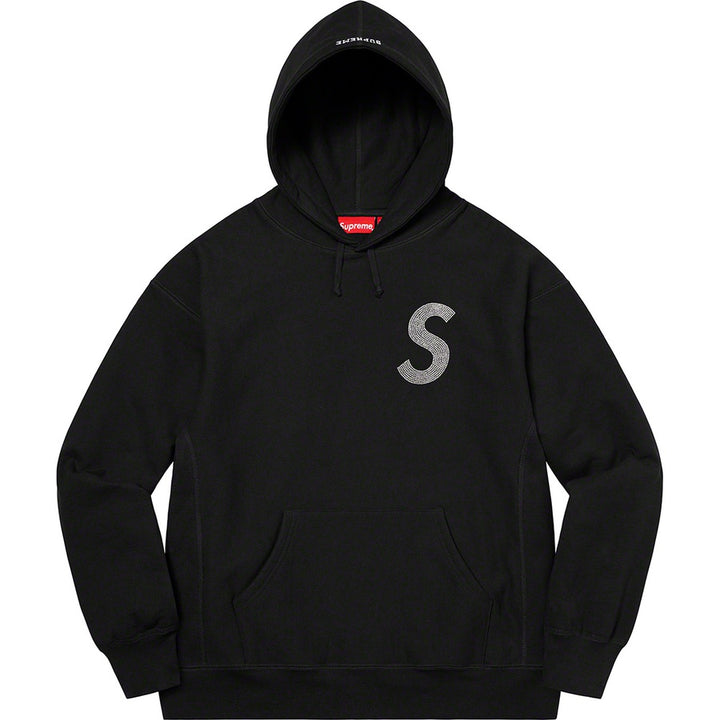Supreme x Swarovski S Logo Hooded Sweatshirt Black | Hype Vault Kuala Lumpur | Asia's Top Trusted High-End Sneakers and Streetwear Store | Authenticity Guaranteed