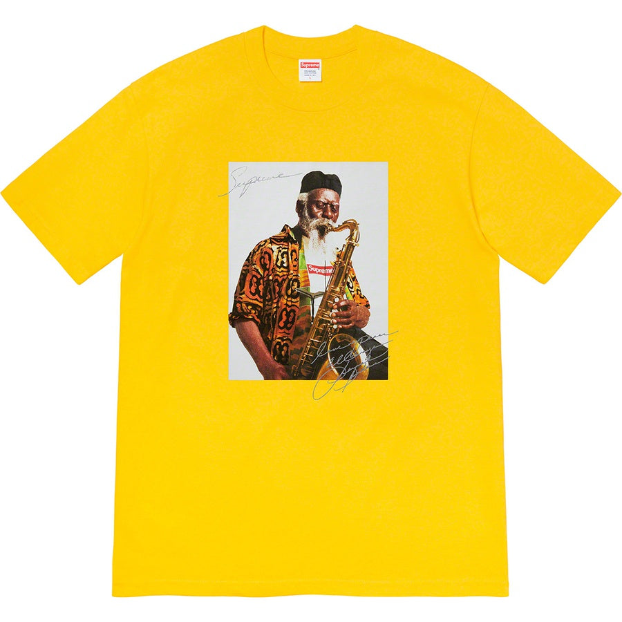 Supreme Pharoah Sanders Tee Yellow FW20 | Hype Vault | Malaysia's Top Streetwear Store | Authentic without a doubt