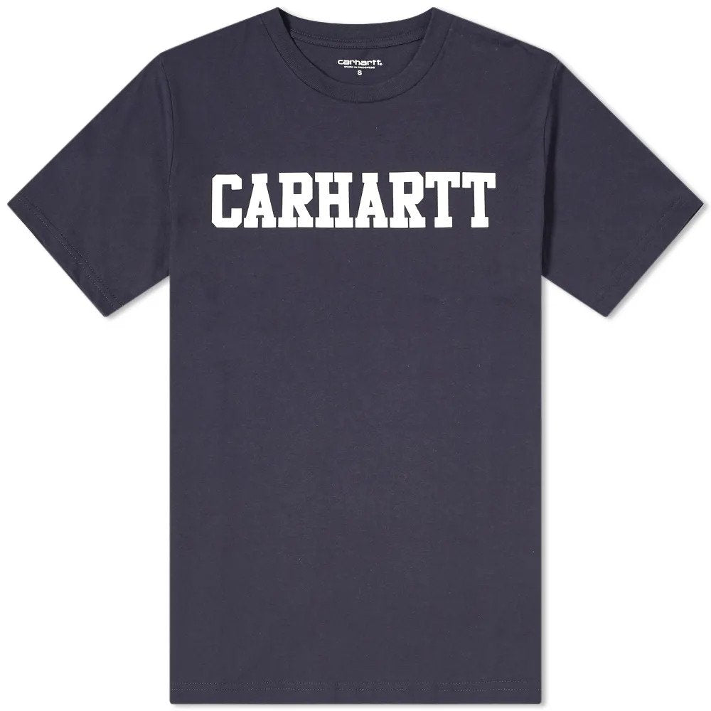 Carhartt WIP S/S College T-Shirt Navy (Size L)
