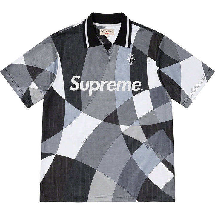 Supreme Emilio Pucci® Soccer Jersey Black  | Hype Vault Kuala Lumpur | Asia's Top Trusted High-End Sneakers and Streetwear Store | Authenticity Guaranteed