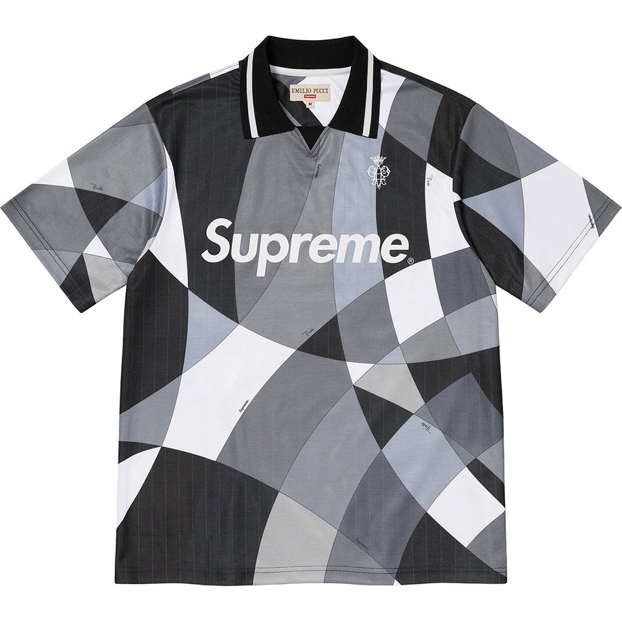 Supreme Emilio Pucci Soccer Jersey Black for Men