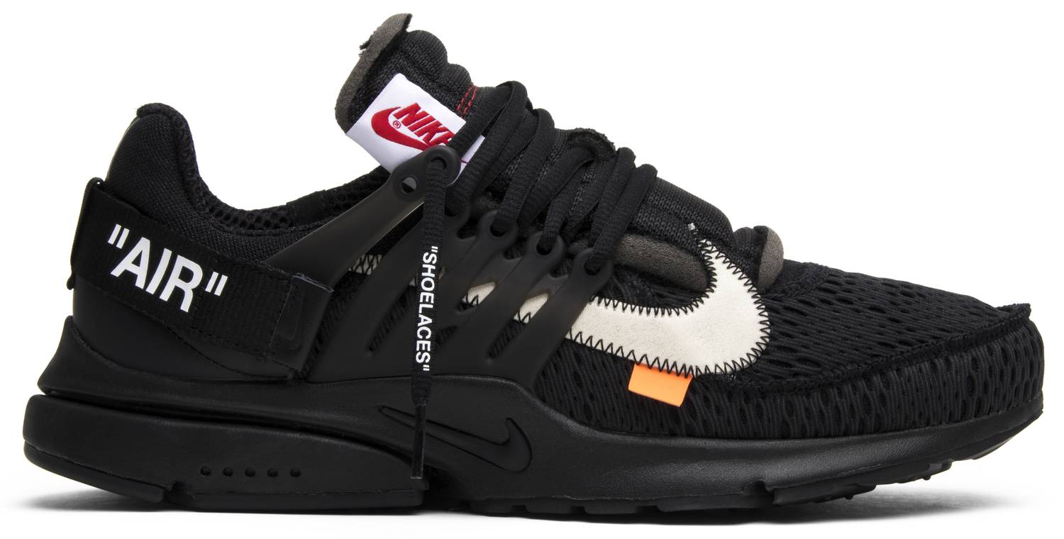 Nike x off-white presto black 2025  and  white courtesy